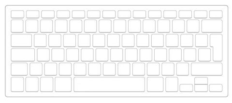 Захисна накладка (плівка) iLoungeMax ClearGuard для клавіатури Macbook Air | Pro 13 | 15 "EU (2012 | 2015)