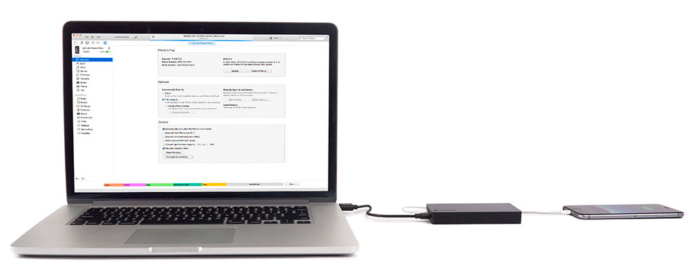 Повербанк із пам'яттю Mophie Spacestation 6000mAh 32Gb