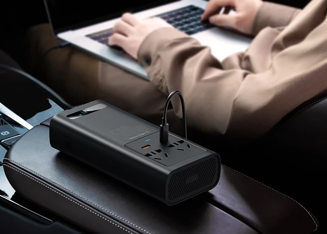 Автомобільний інвертор Baseus Super Si 12V to 220V Power Inverter 500W із чистою синусоїдою