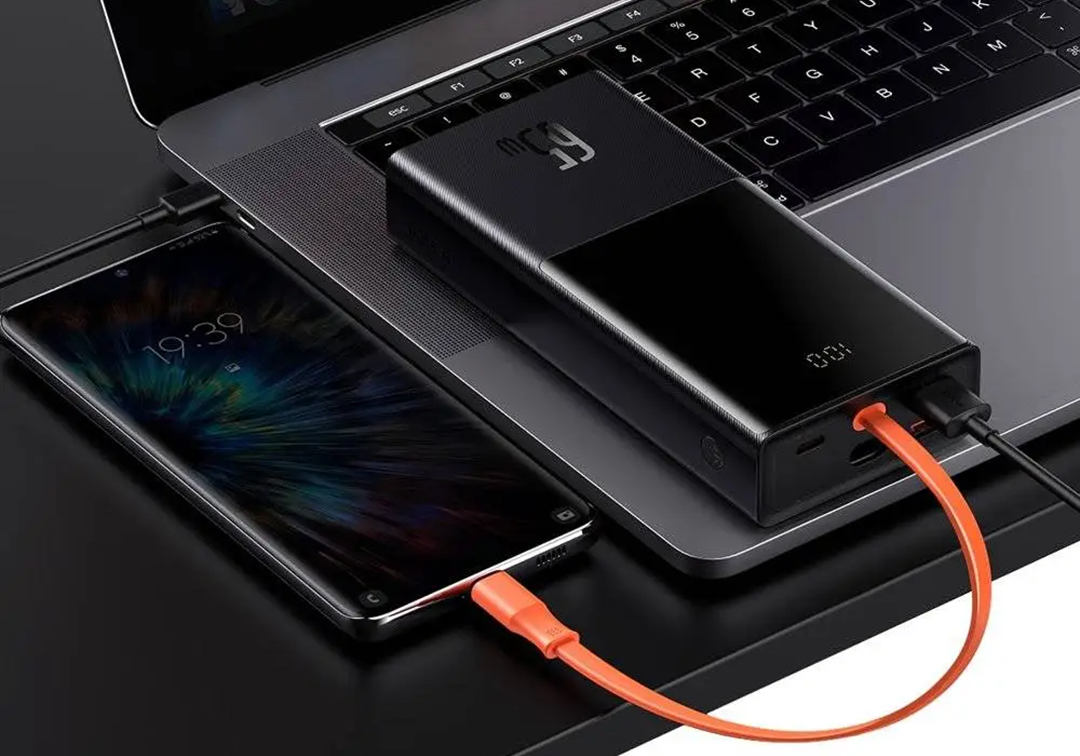 Повербанк с быстрой зарядкой Baseus Elf Digital Display 65W 20000mAh