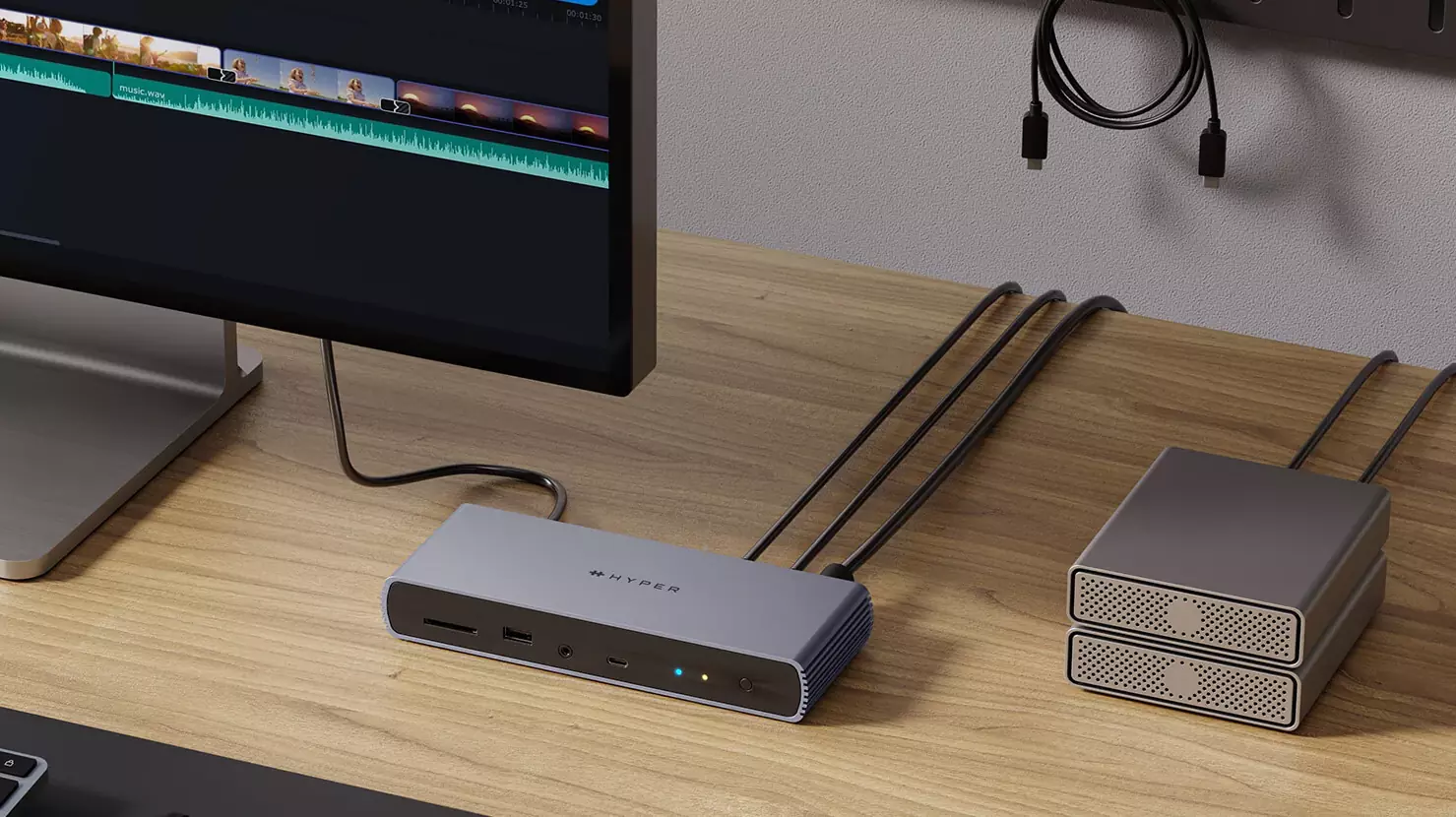 Док-станція Hyperdrive Thunderbolt 4 Dock для MacBook iPad