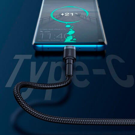 Зарядний кабель 1м Baseus Cafule HW USB to USB- C 