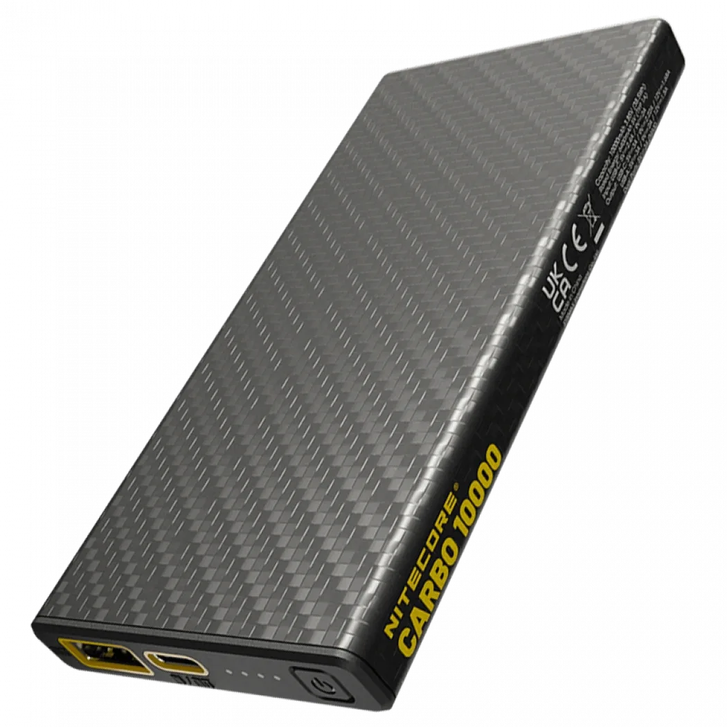 Повер банк із швидкою зарядкою Nitecore Carbo 10000 Power Bank USB-C IPX5 PD/QC 20W 10000 mAh