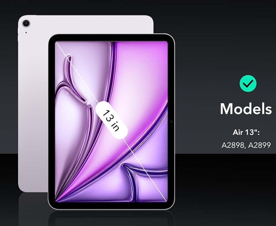 Чехол-подставка ESR Shift Magnetic Black для iPad Air 13 M2(2024)