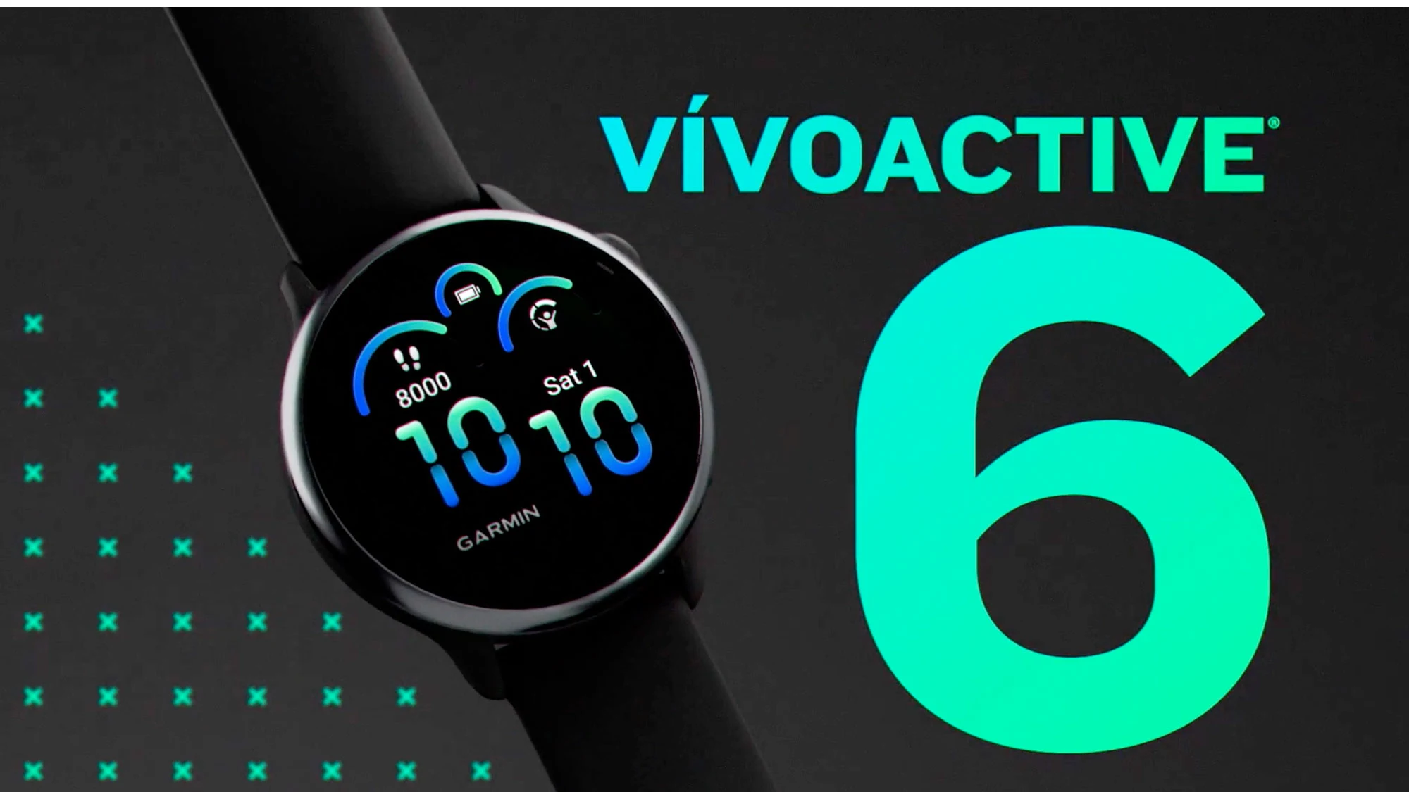 Смарт-годинник Garmin Vivoactive 6 Slate With Black Band 42mm