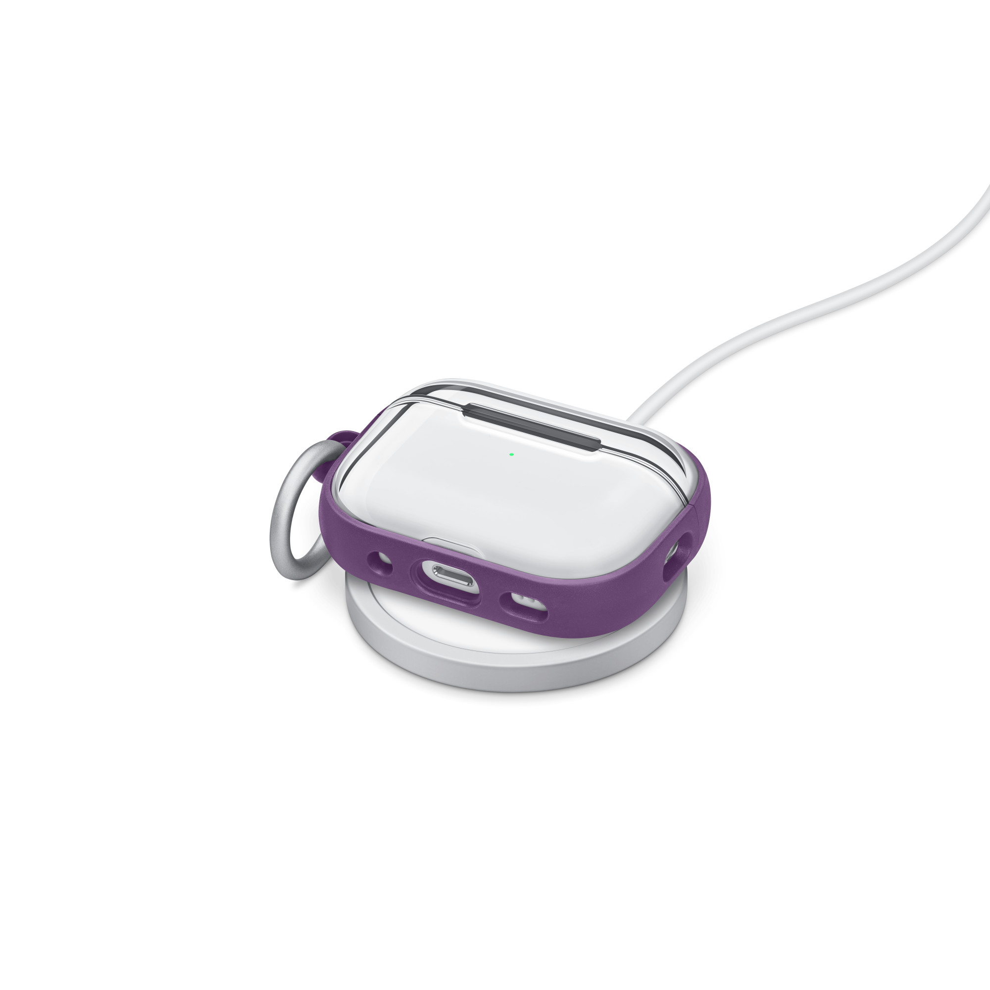 Пластиковый чехол с карабином для AirPods Pro 2 OtterBox Lumen Purple