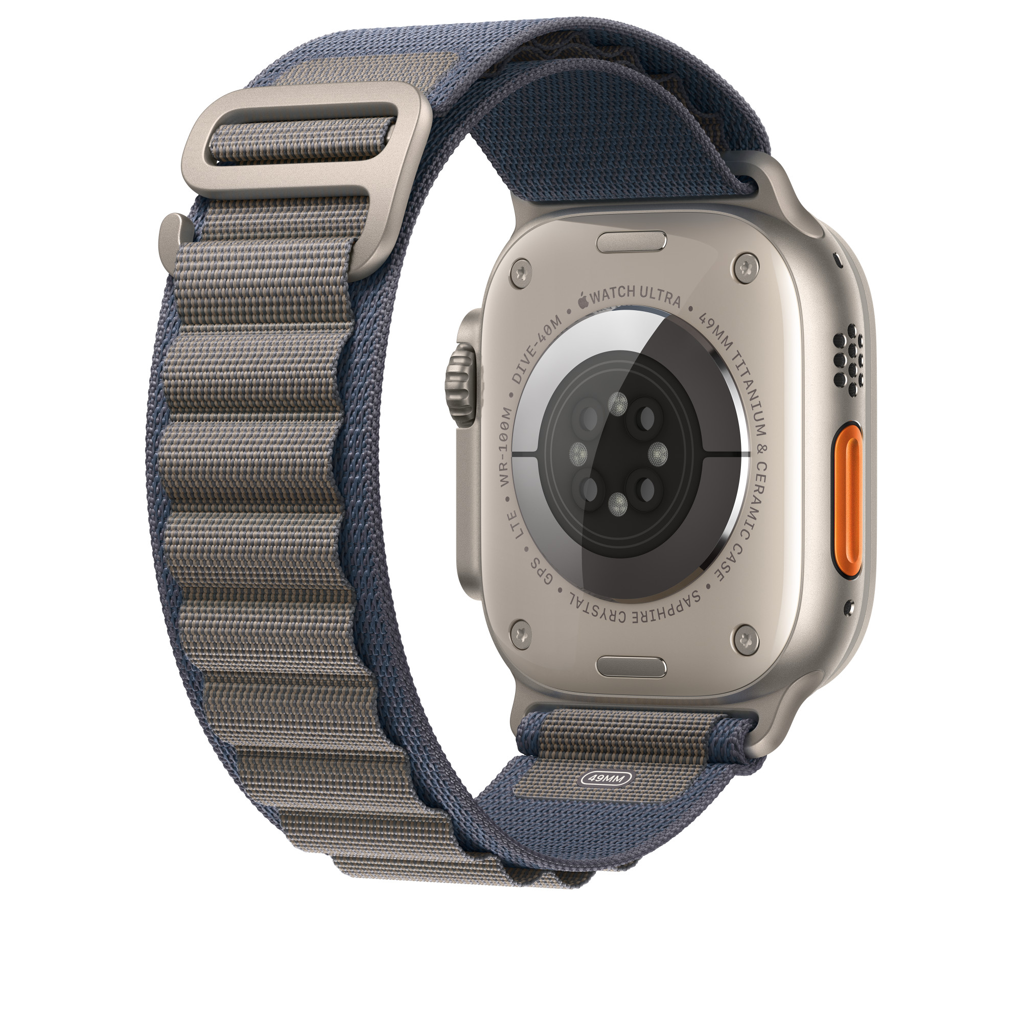 Ремінець Apple Alpine Loop Blue для Apple Watch Ultra 2 49 mm | 45 mm | 44 mm Розмір S (MT5N3)