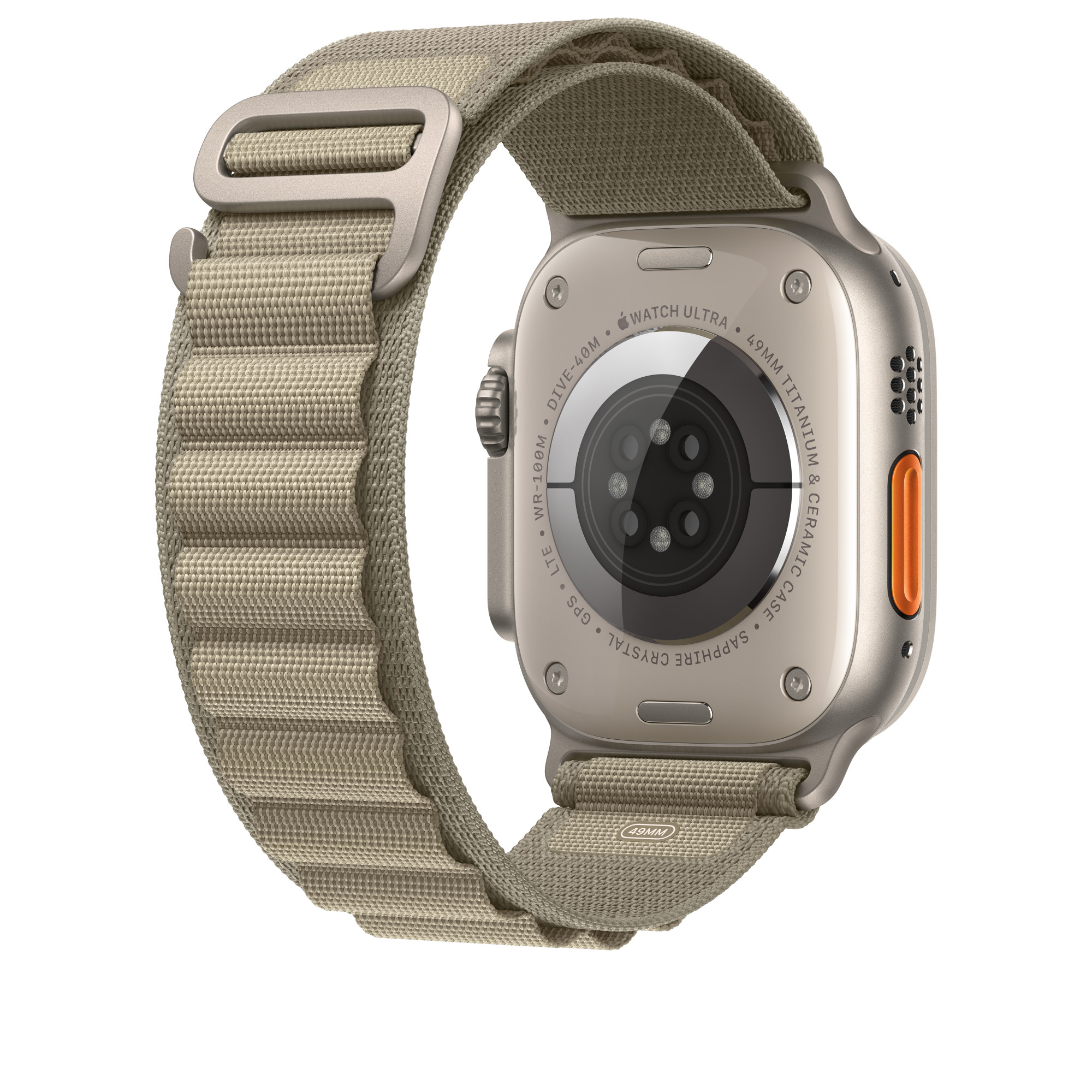 Ремінець Apple Alpine Loop Olive для Apple Watch Ultra 2 49 mm | 45 mm | 44 mm Розмір S (MT5T3)