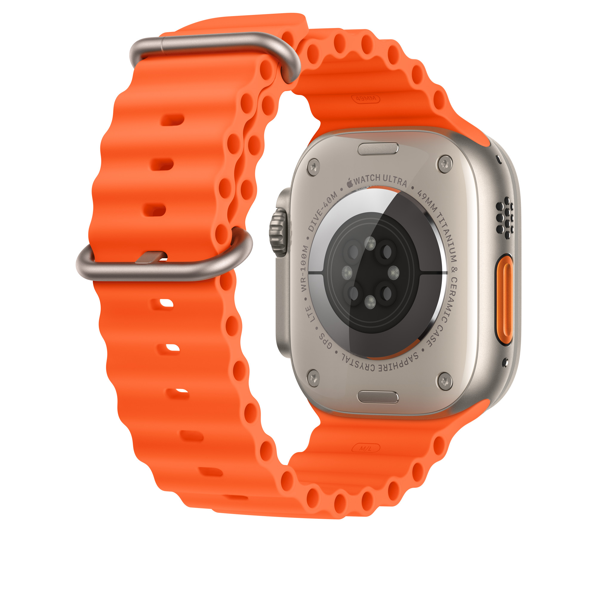 Ремінець Apple Ocean Band Orange для Apple Watch Ultra 2 49 mm | 45 mm | 44 mm (MT653)