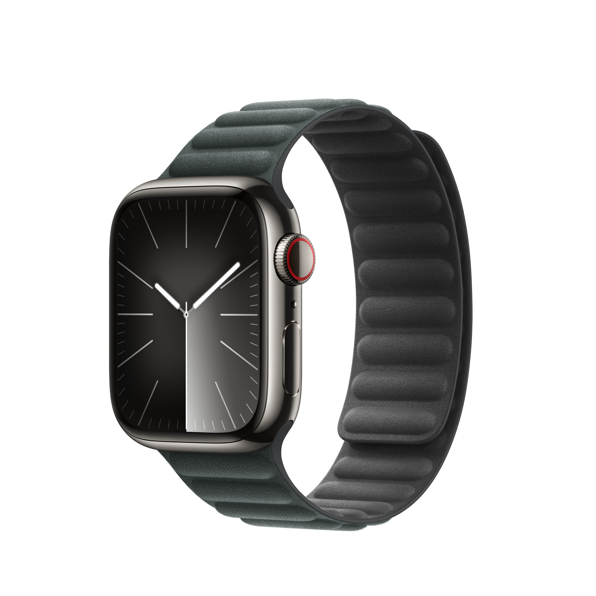 Ремінець Apple Magnetic Link Evergreen з FineWoven для Apple Watch Ultra 2 41 mm | 40 mm | 38 mm Розмір S/M (MTJ53)