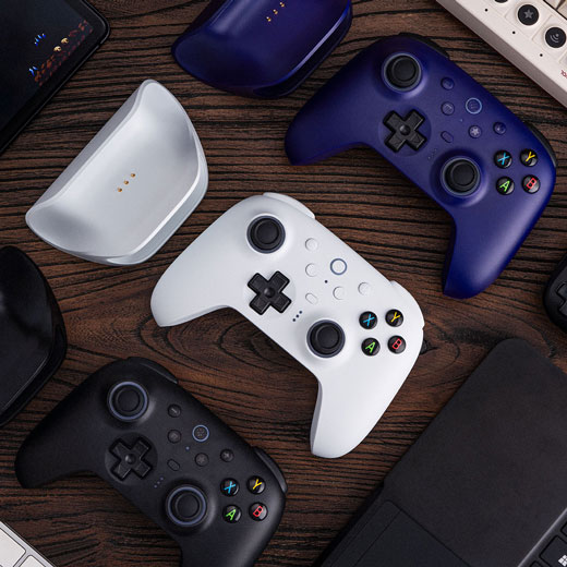 Бездротовий геймпад 8BitDo Ultimate 2 для Windows / Android з TMR джойстиком та ефектом Холла / тактильними тригерами Black