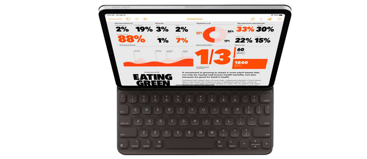 Чохол-клавіатура для iPad Pro 11" (2018/2020) Apple Smart Keyboard Folio (MXNK2)