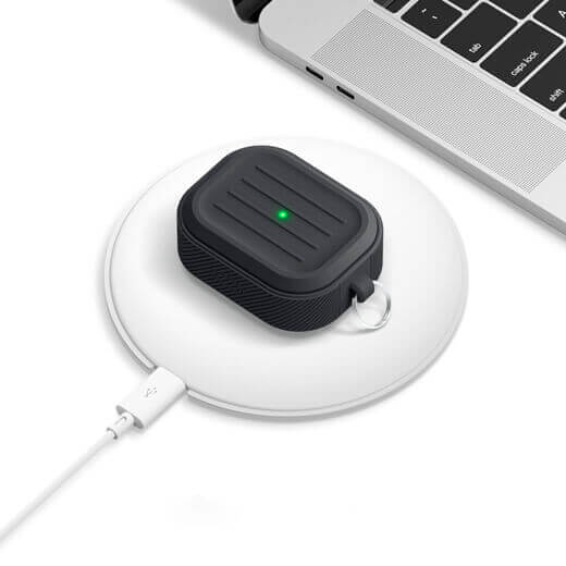 Цена силиконового чехла с карабином elago Armor Case Dark Grey для AirPods 3