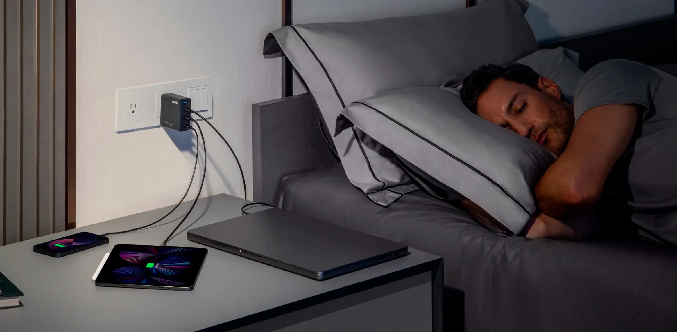 Цена быстрого зарядного устройства Anker 747 Charger GaNPrime 150W для MacBook | iPad + EU адаптер