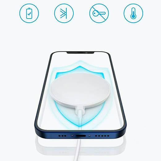 Бездротова магнітна зарядка Anker Qi Charging Pad MagSafe для iPhone 14 | 13 | 12