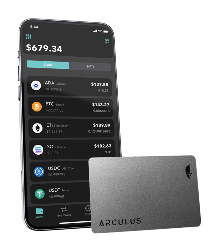 Аппаратный кошелек для криптовалюты Arculus Crypto Cold Storage Wallet