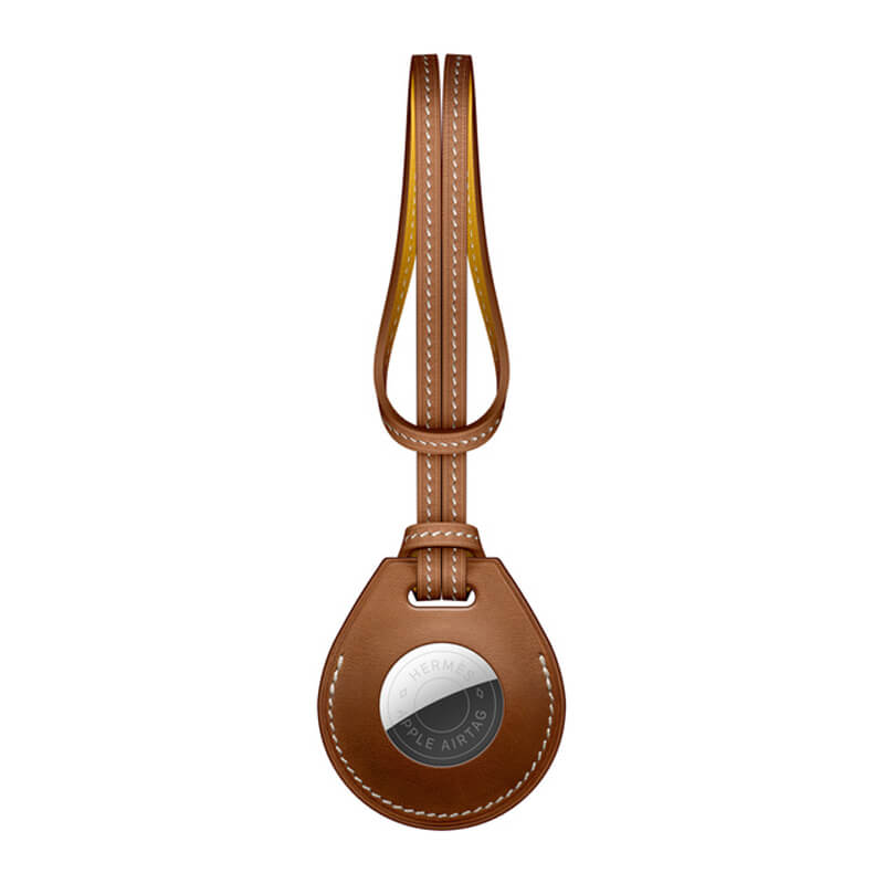 Чехол-петля Apple Hermès Bag Charm Bleu Indigo (MX862) для AirTag