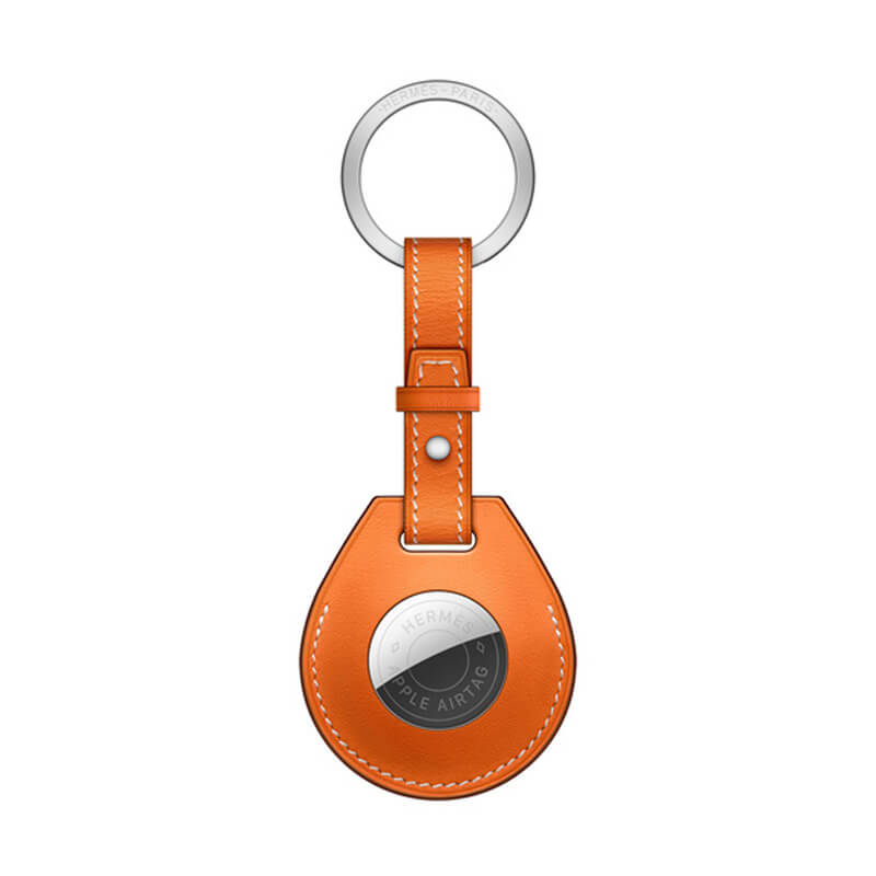 Брелок с кольцом Apple Herm&egrave;s Key Ring Orange (MX882) для AirTag