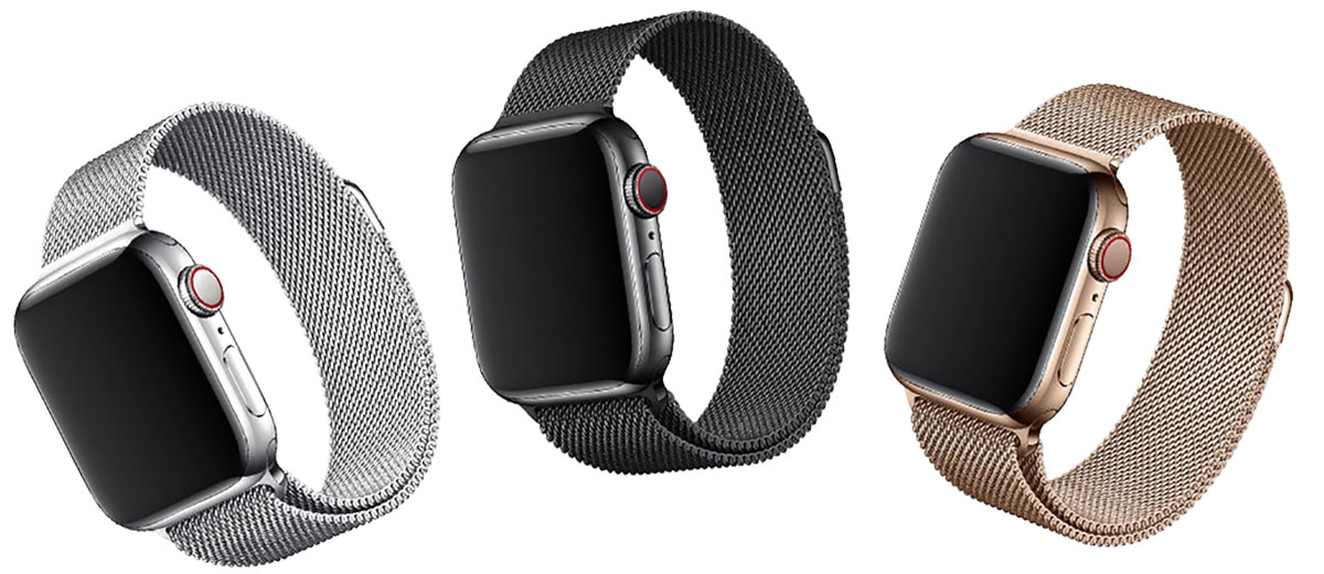 Металлический ремешок Apple Milanese Loop Gold (ML733) для Apple Watch 41mm | 40mm | 38mm  2 | 1 максимально плотно накрывает ваше запястье