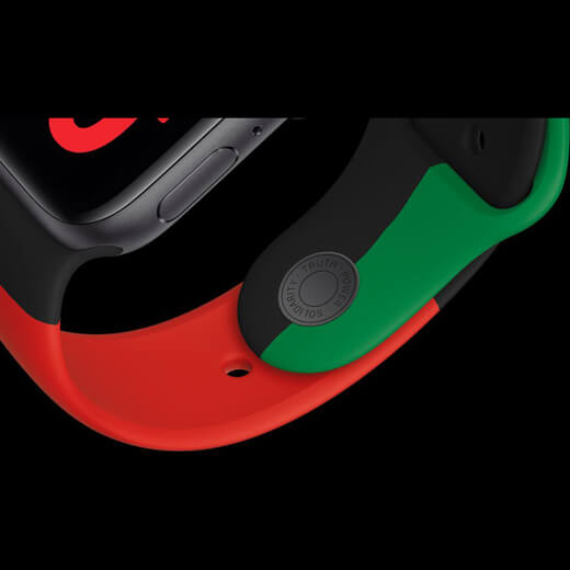 Спортивный ремешок Apple Sport Band Black Unity для Apple Watch 40mm | 38mm Series SE | 6 | 5 | 4 | 3 | 2 | 1