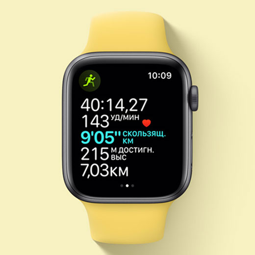 Смарт-часы Apple Watch SE GPS + Cellular, 44mm Space Gray Aluminum Case with Black Solo Loop (MYFA2 | MYFE2) Размер 9 Вместо личного фитнес-тренера