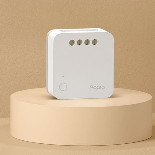 Умное одноканальное беспроводное реле без нейтрали Aqara Single Switch Module T1 (No Neutral) HomeKit