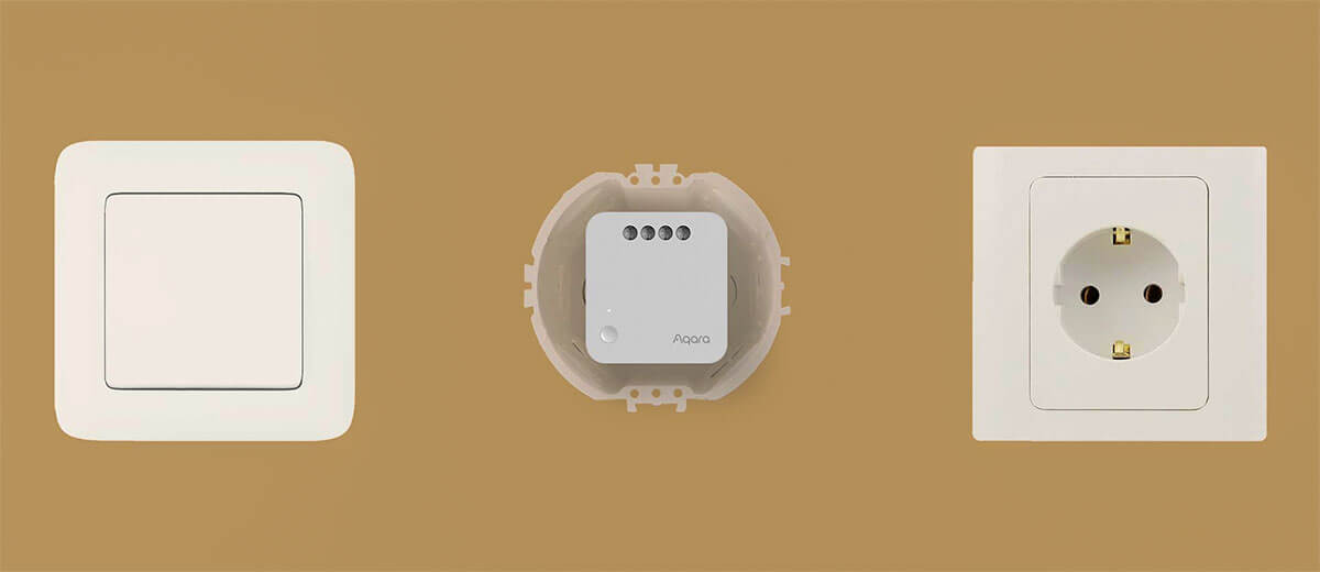 Одноканальное беспроводное реле Aqara Single Switch Module T1 (With Neutral) HomeKit