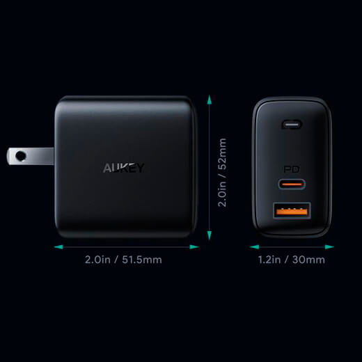 Зарядное устройство Aukey Omnia PA-B3 Dual-Port 65W