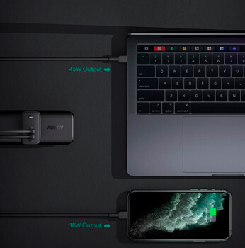 Зарядное устройство Aukey Omnia PA-B4 Dual-Port Dynamic Detect 65W