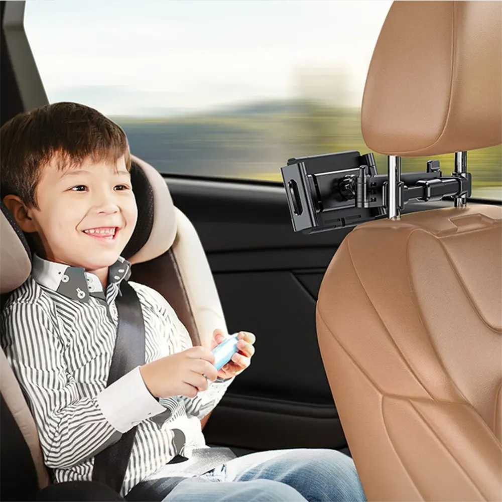 Автомобильный держатель iLoungeMax Car Mount Black для телефона | планшета на подголовник с наклоном на 360°