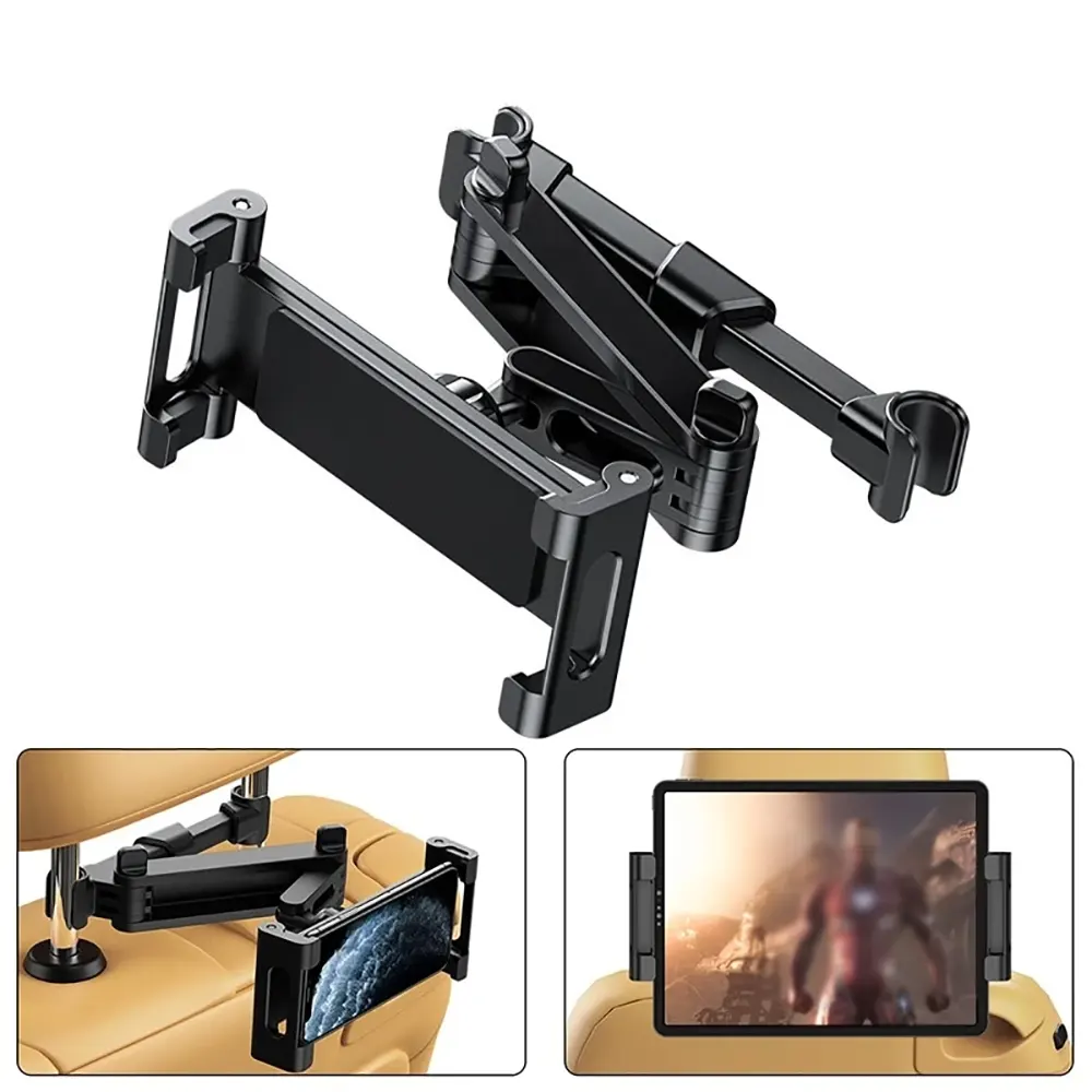 Автомобильный держатель iLoungeMax Car Mount Black для телефона | планшета на подголовник с наклоном на 360°