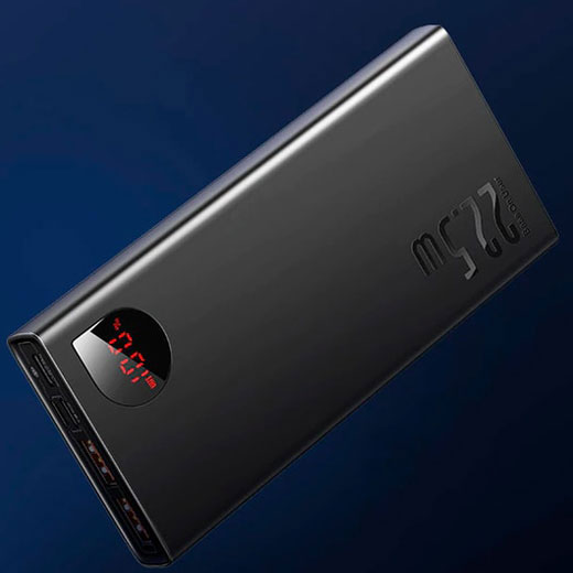 Повербанк Baseus Adaman Metal Digital Display Quick Charge 22.5W 10000mAh купити