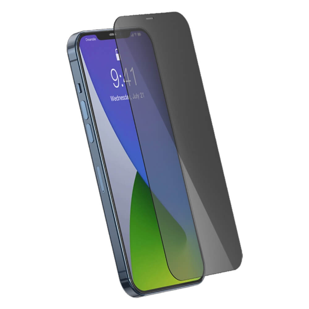 Защитное стекло антишпион Baseus Anti-Peeping Tempered Glass 0.3mm для iPhone 12