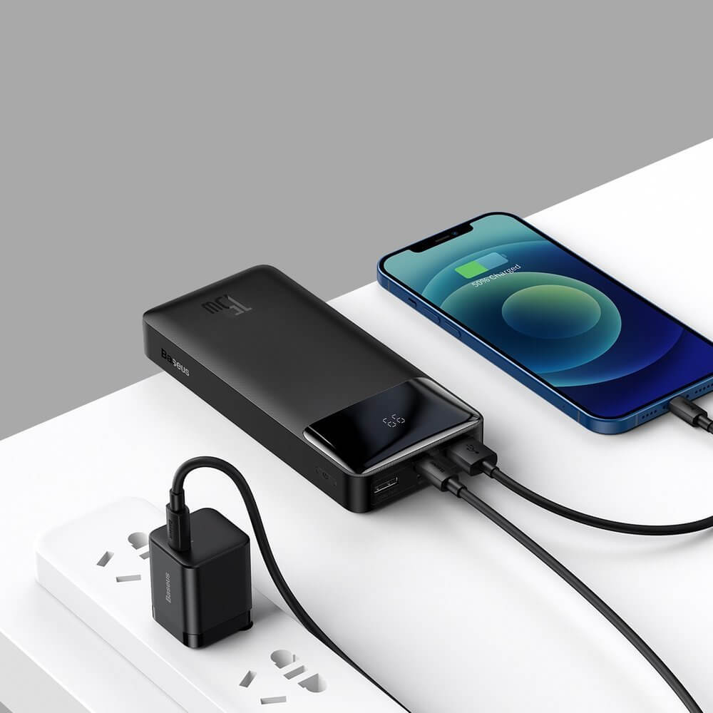 Купить Power Bank Baseus Bipow Digital Display Power Bank Black 10000mAh 15W в Киеве