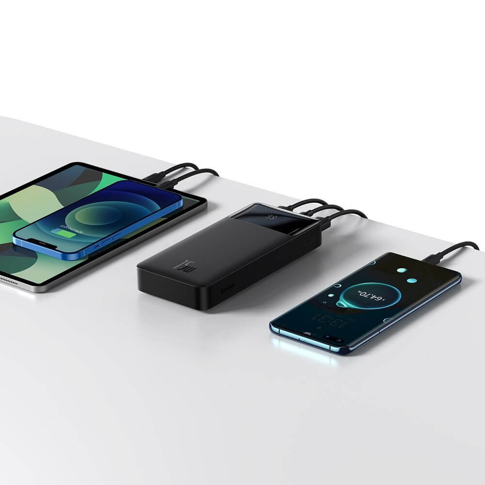 Ціна зовнішнього акумулятора Baseus Bipow Digital Display Power Bank Black 10000mAh 15W у Києві, Україні
