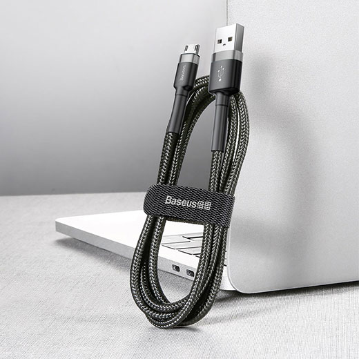 Нейлоновий кабель Baseus Cafule Cable Durable Nylon Braided Wire 2M міцність та надійність