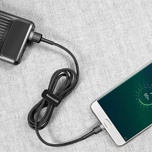 Нейлоновий кабель Baseus Cafule Cable USB для Micro-USB 1m Grey | Black якість та ціна