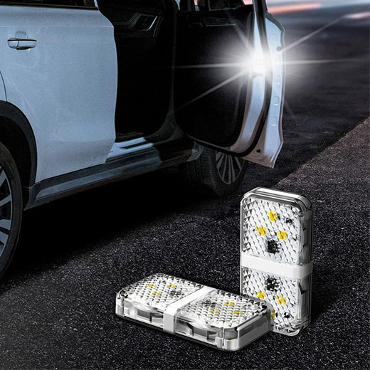 Дверная автомобильная лампа Baseus Car Door Open Warning LED Light Black практичность и качество
