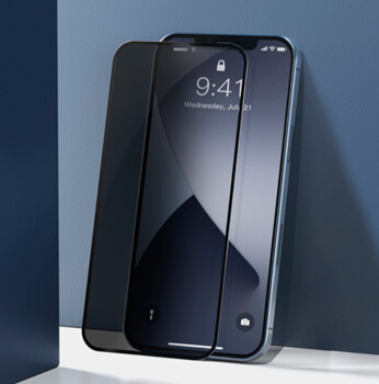 Защитное стекло антишпион Baseus Curved Screen Tempered Glass 0.23mm для iPhone 12