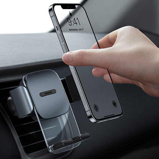 Автотримач Baseus Easy Control Clamp Car Mount Holder Black для смартфона якість