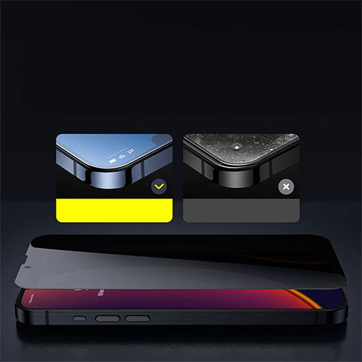 Захисне скло-антишпигун Baseus Full Glass Anti Blue 0.3mm для iPhone 13 mini (2 шт.) купити