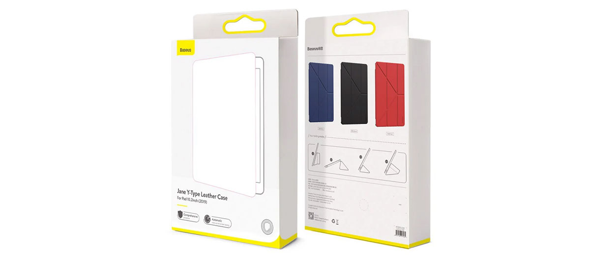 Кожаный (магнитный) чехол Baseus Jane Y-Type Leather Case для iPad 7 10.2" (2019)