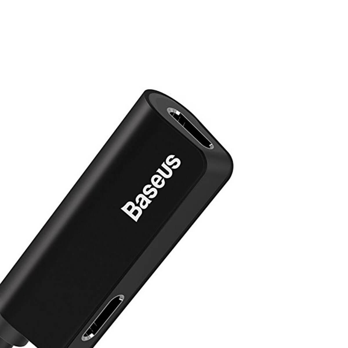Адаптер Baseus L37 Lightning to Double Lightning для iPhone Black 
