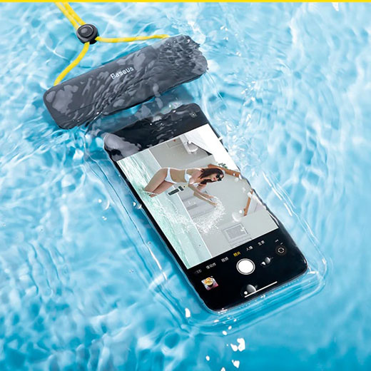 Водонепроницаемый чехол Baseus Let's go Slip Cover Waterproof Bag Gray | Yellow купить