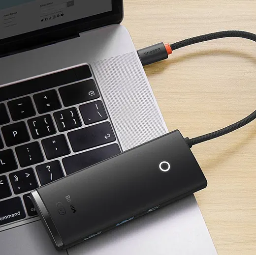 Хаб (адаптер) Baseus Lite Series 6-Port USB Type-C HUB Docking Station Black ціна