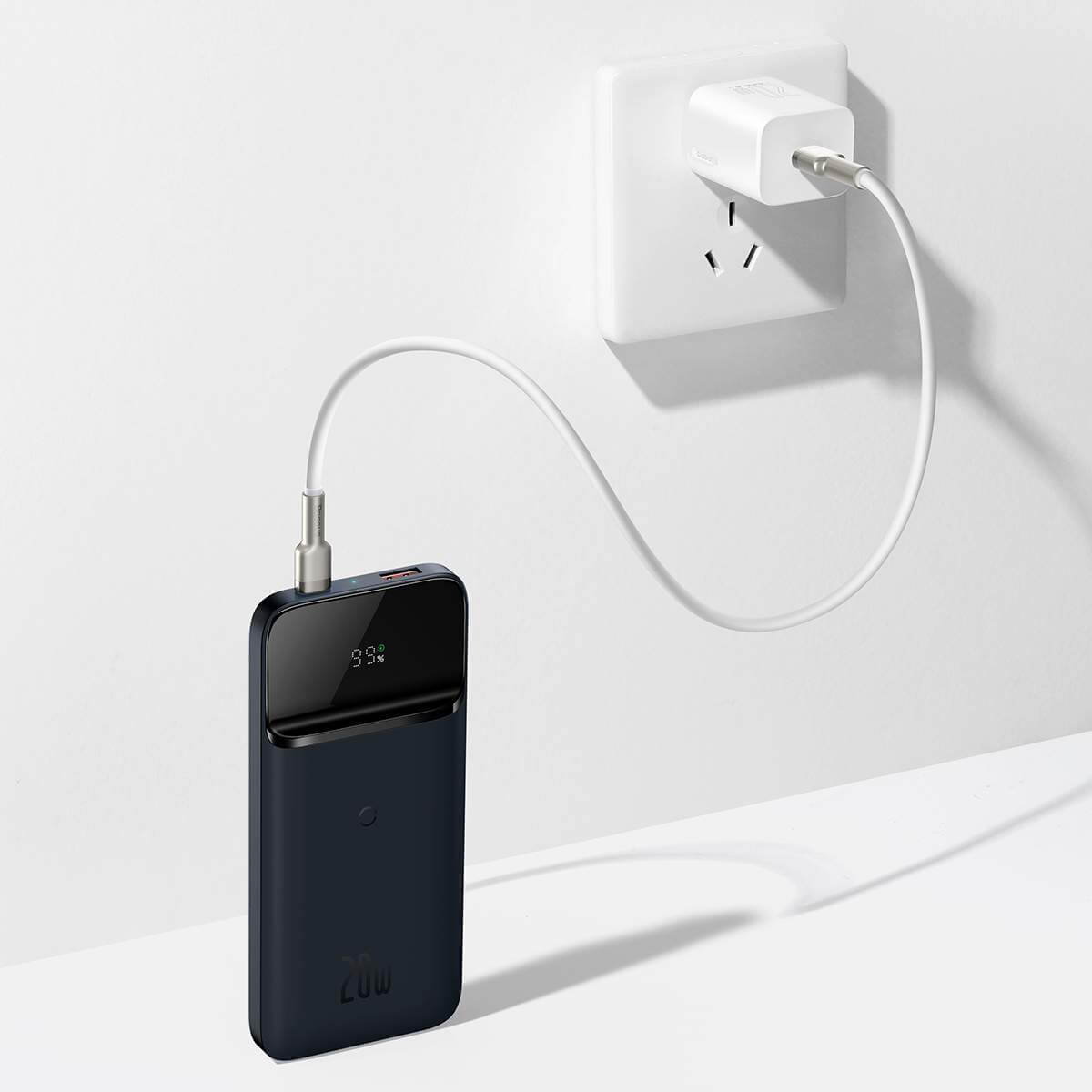 Купить Power Bank с беспроводной зарядкой Baseus Magnetic Wireless MagSafe Blue 10000mAh 20W для iPhone 14 | 13 | 12 в Киеве по низкой цене