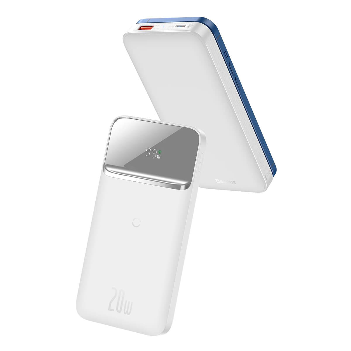 Новий Power Bank із бездротовою зарядкою Baseus Magnetic Wireless MagSafe White 10000mAh 20W для iPhone 14 | 13 | 12