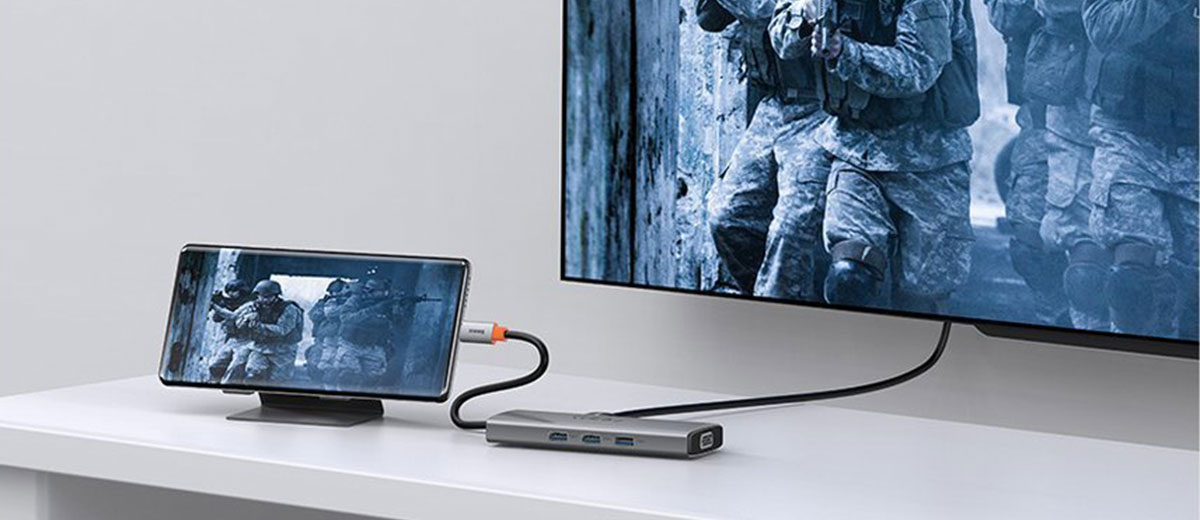 Універсальний хаб Baseus Metal Gleam Multifunctional 9 in 1 Type-C PD Grey