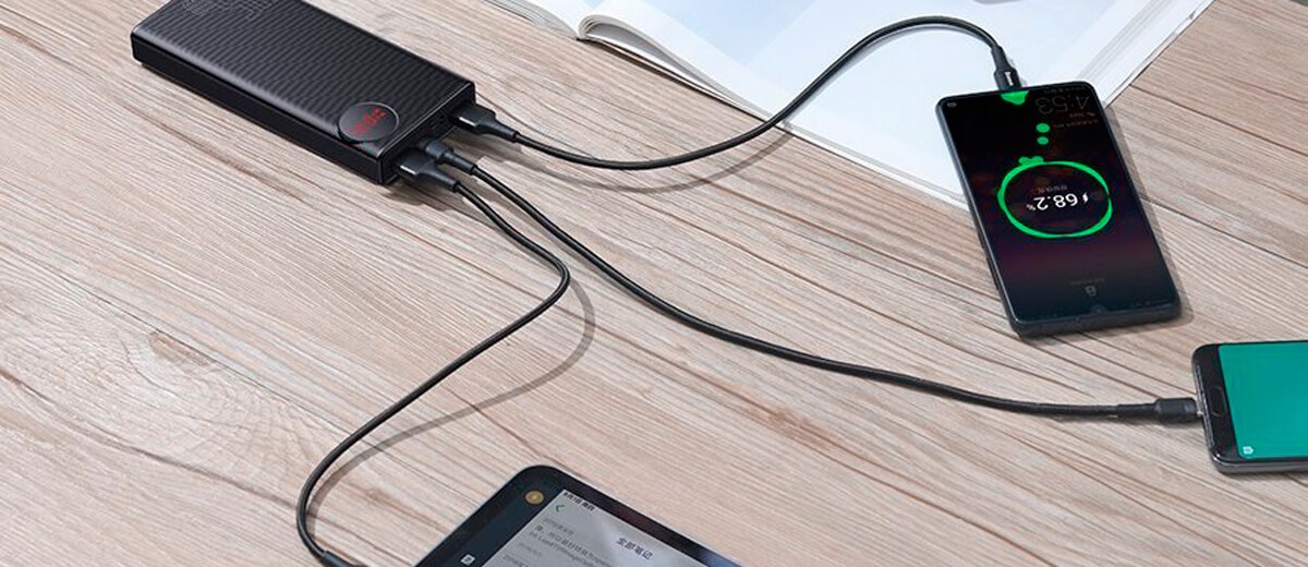 Повербанк Baseus Mulight Digital Display Quick Charge 20000mAh