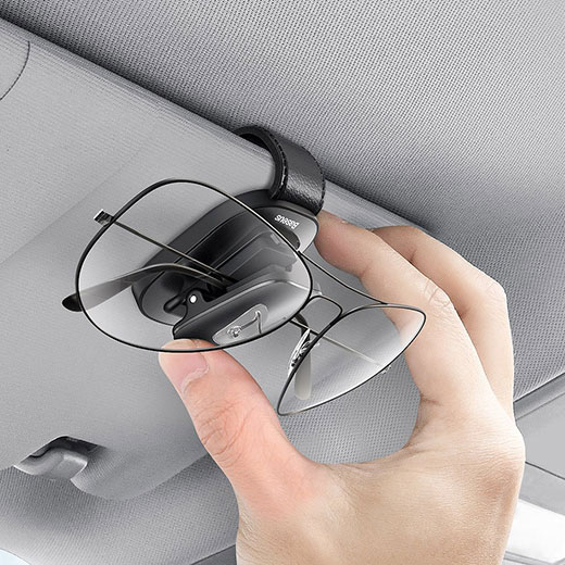 Тримач для окулярів у машину Baseus Platinum Vehicle Eyewear Clip Clamping Type Black ціна